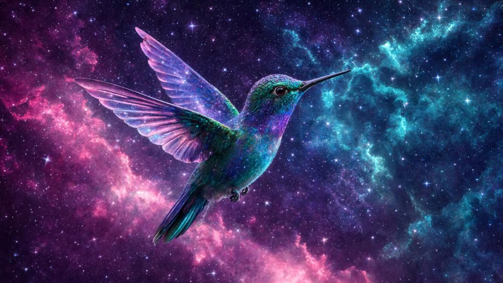 Hummingbird In The Stars wallpaper