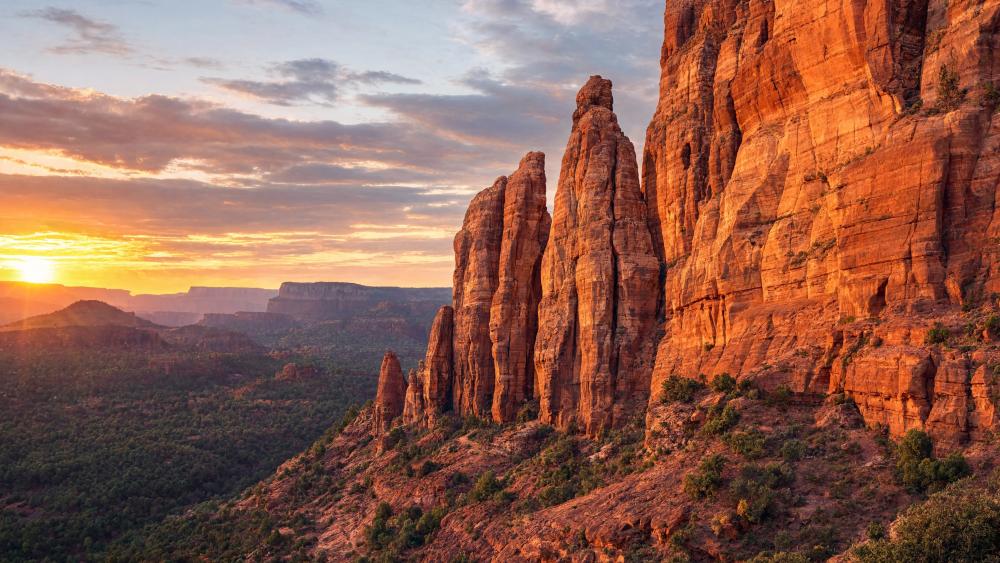 Red Rock Canyon Sunset wallpaper