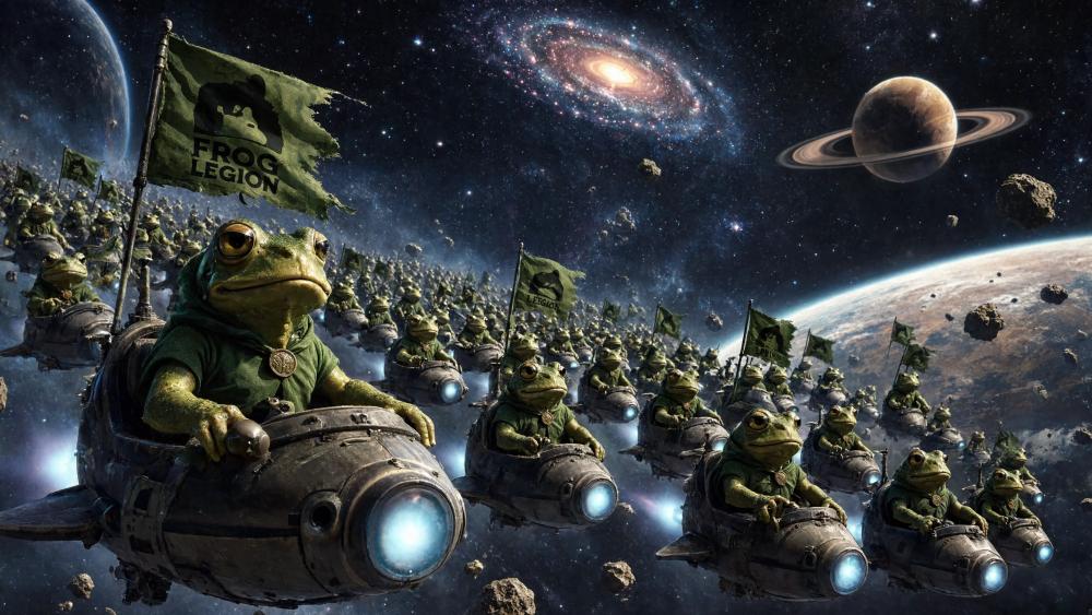 Alien Frog Army wallpaper