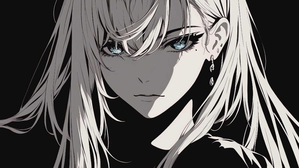 Silent Silver Gaze wallpaper