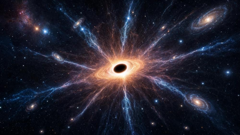 Black Hole Cosmic Web wallpaper
