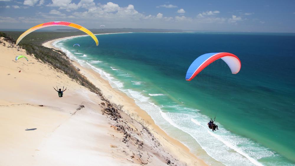 Majestic Paragliding Adventure wallpaper