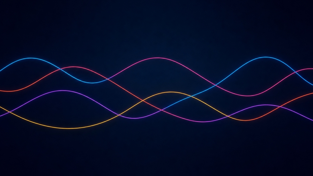 Neon Wave Harmony wallpaper