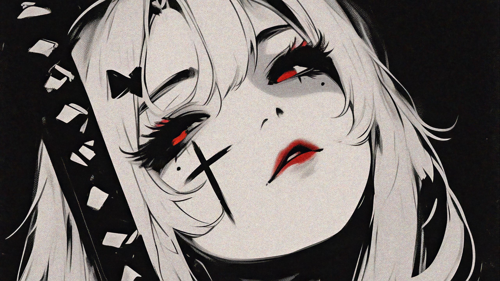 Mysterious Elegance Of Dark Anime Girl Backiee