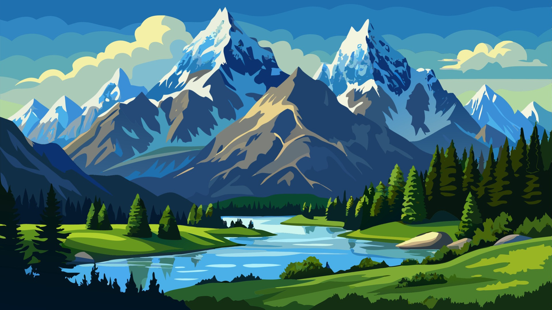 Enchanted Alpine River Valley Backiee enchanted-alpine-river-valley-backiee