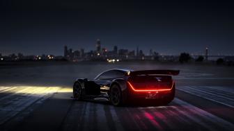 Czinger 21C Dominates the Cityscape at Night wallpaper