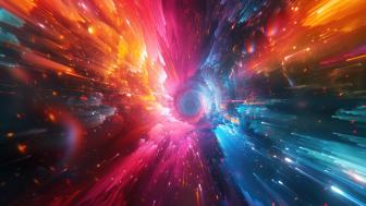 Cosmic Vortex in Radiant Colors wallpaper