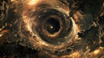 Mystical Cosmic Vortex in Space wallpaper