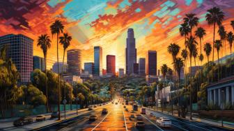 Golden-Hour Bliss in Los Angeles wallpaper