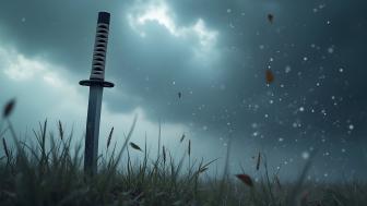 Sword in Mystical Dreamscape wallpaper