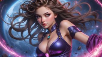 Mystical Moonlit Sorceress wallpaper