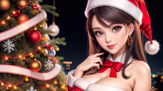 Anime Holiday Spirit in 4K Artistry wallpaper