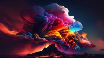 Multicolor Abstract Smoke in 4K Splendor wallpaper