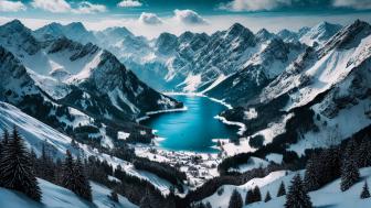 The Snowy Mountains wallpaper