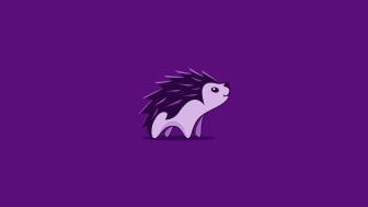 Purple Hedgehog Delight wallpaper