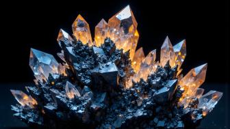 Radiant Quartz Crystal Fantasy wallpaper