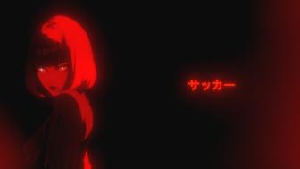 Anime Enigma in Red and Black wallpaper