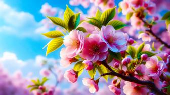 Cherry Blossom Dreams in Springtime Glory wallpaper