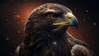 Majestic Eagle in Fiery Splendor wallpaper