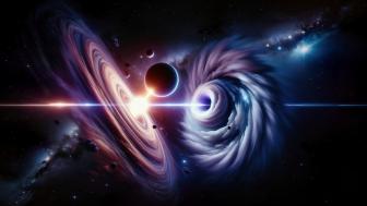 Pulsar Dance Across the Cosmos wallpaper