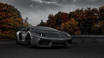 Lamborghini Aventador Dark Power Unleashed wallpaper