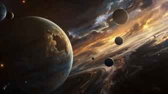 Galactic Harmony An AI Art Masterpiece wallpaper