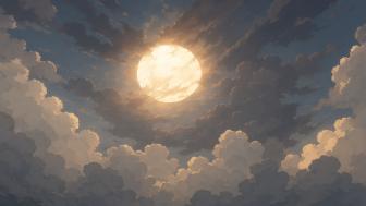 Luminous Celestial Dreamscape in Anime Art wallpaper
