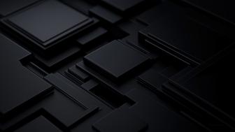 Geometric Shadows Minimalistic 3D Art wallpaper