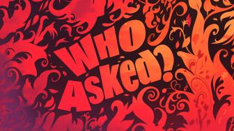 Sarcasm in Vibrant Swirls of Red and Black wallpaper