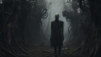 Haunting Pathway of Twisted Fantasies wallpaper