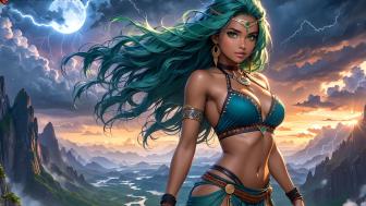 Enchanted Vision of an AI-Driven Princess wallpaper
