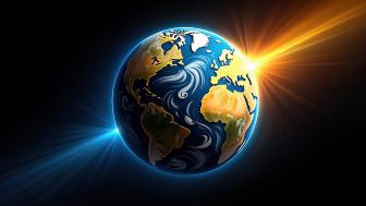 Glowing Earth wallpaper