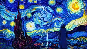 Van Gogh Inspired Night Fantasy wallpaper