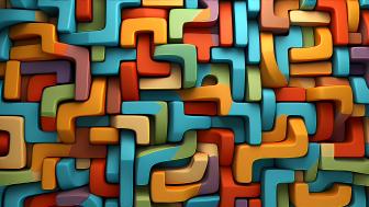 Vibrant Abstract Pattern in 4K Full Display wallpaper