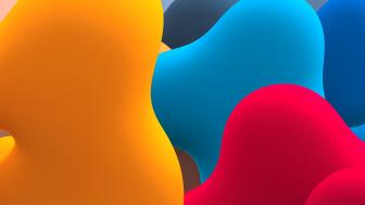 Vibrant Fluid Art Bubbles in 4K wallpaper