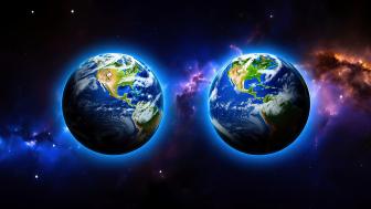 Twin Planets wallpaper