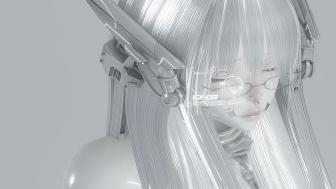 Futuristic Elegance in Monochrome Shades wallpaper