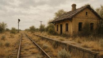 Overgrown Railway Station wallpaper