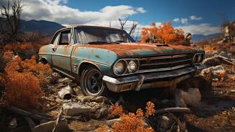 Rustic Charm of an Abandoned Classic Chevy wallpaper