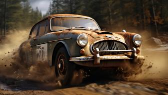 Racing Through Time Vintage Power Unleashed wallpaper