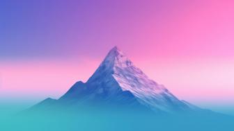 Mountain Majesty in Minimalist Splendor wallpaper