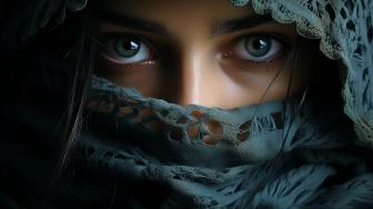 Veiled Gaze of Enigma wallpaper