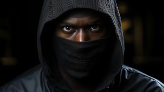 Hooded Enigma in the Shadows wallpaper