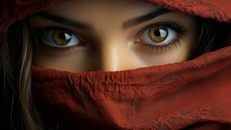 Enigmatic Gaze Beneath the Hoodie wallpaper