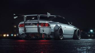 Nissan 180SX Rocket Bunny Night Racer wallpaper
