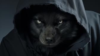 Werewolf in a Hoodie Strikes a Pose wallpaper