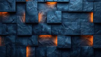 Abstract Geometric Glow in 5K Resolution wallpaper