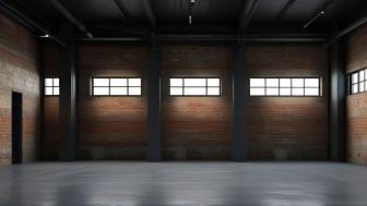 Industrial Elegance Minimal Brickwork Hallway Wallpaper wallpaper