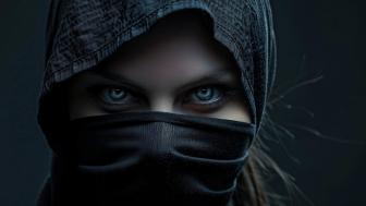 Enigmatic Gaze in the Shadows wallpaper