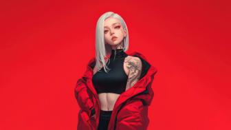 Tattooed Elegance Anime Art wallpaper